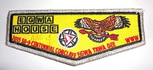 Egwa Tawa Dee Lodge 129 2015 Centennial SR-9 Conclave Waffle House OA Flap - Picture 1 of 1