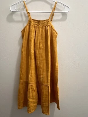 Old Navy New with Tags,100% Cotton  Mustard Yellow Dress Size 8 Girls - Image 1 of 4