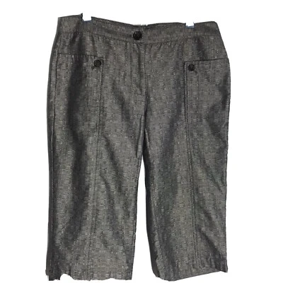 Pantalones Derek Lam Design Nation Capri de algodón orgánico talla 8 FF75 Foto 1 de 4