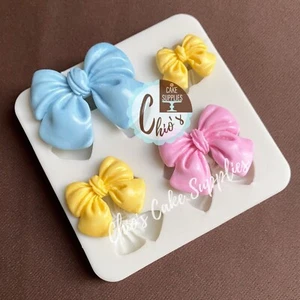 Bows silicone mold, 4 cavities, 4 different sizes - Picture 1 of 5