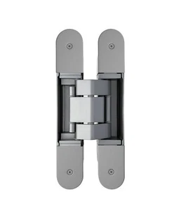 OTLAV Cerniera INVISACTA regolabile ad incasso col. ARGENTO SATINATO portata - Foto 1 di 4