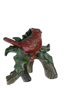 Set of 2 Cardinals Perched on Branches by Valerie With Glitter New - Picture 1 of 12