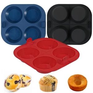 3PCS Silicone Air Fryer Muffin Pan for Baking 4 Cavity Air Fryer Cupcake Pans... - Picture 1 of 6