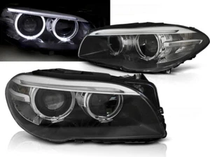 Xenon Scheinwerfer LED Tagfahrlicht für BMW 5er F10 F11 Bj. 2010-2013 Schwarz - Bild 1 von 6