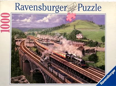 Ravensburger 1000pc Full Steam Ahead 2006 jigsaw puzzle Vintage - Image 1 of 2