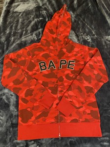 red bape moletom com capuz