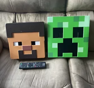 Minecraft Steve Mask And Creeper mask Costume Lot - Picture 1 of 9