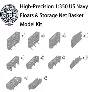 High-Precision 1:350 WWII US Navy Floats & Storage Net Basket Model Kit - Bild 1 von 8