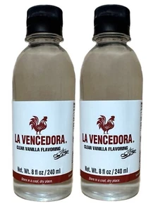 La Vencedora Mexican Vanilla Flavoring New Presentation Clear 8oz. Pack of 2 - Picture 1 of 4