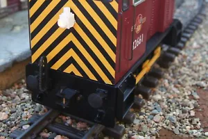 Gauge 1, G Scale , British Rail Buffer Heads (13mm) and Stocks, FOUR, Grey resin - Picture 1 of 4
