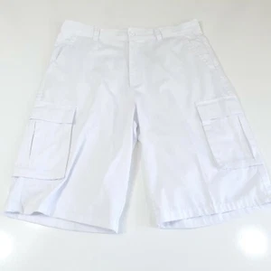 True Rock Herren weiß Regular Fit flache Fronttaschen Reißverschluss Cargo Short Gr. 38 - Bild 1 von 11