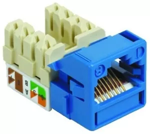 (18) COMMSCOPE UNIPRISE UNJ500-BL CC0021840/1 CAT5E JACK BLUE *NEW* - Picture 1 of 2