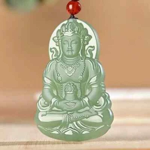 Colgante Guanyin Jade Material Fino Doble Cara Escultura Colgante Guanyin - Imagen 1 de 8