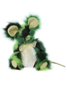 Charlie Bears 2024 Big Cheese Green Teddy Bear Mouse Rodent Bright Plush Soft