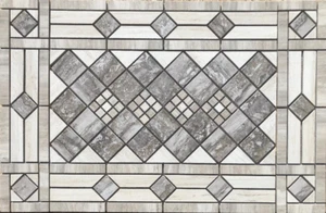 Mosaico medallón de azulejos 32" x 20 3/4" - Daltile Articulo y serie de azulejos exquisitos - Imagen 1 de 3