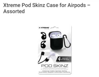 XTREME APPLE AIRPOD SCINZ CASE -ASSORTED BLACK SEALED NEW!! - Image 1 of 3