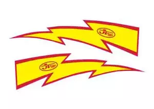 VINTAGE MOTOCROSS JT Racing Motocross decal sticker set RM YZ CR KX Honda 2Pcs - Foto 1 di 1
