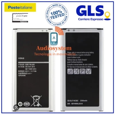 BATTERIA per SAMSUNG GALAXY J7 2016 SM-J710F EB-BJ710CBE 3300MAH PARI ORIGINALE