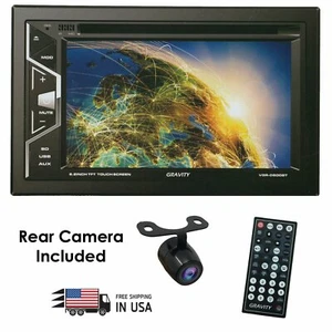 Gravity Double 2DIN Touch Bluetooth DVD/CD Player Car Stereo FM Radio - Picture 1 of 10