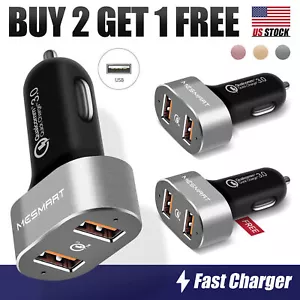 For iPhone 15 Pro Max 15 Plus Phone Fast USB-C Dual Ports Car Charger Adapter - Picture 1 of 57