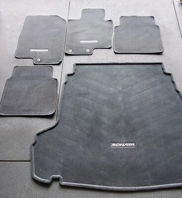 OEM 2011 2012 2013 2014 HYUNDAI SONATA Floor Mats 3QF14-AC200-HZ 3Q012-ADU00 - Image 1 of 3