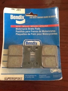 Bendix MR201 Sintered Road Suzuki Motorcycle Rear Brake Pad - Picture 1 of 3