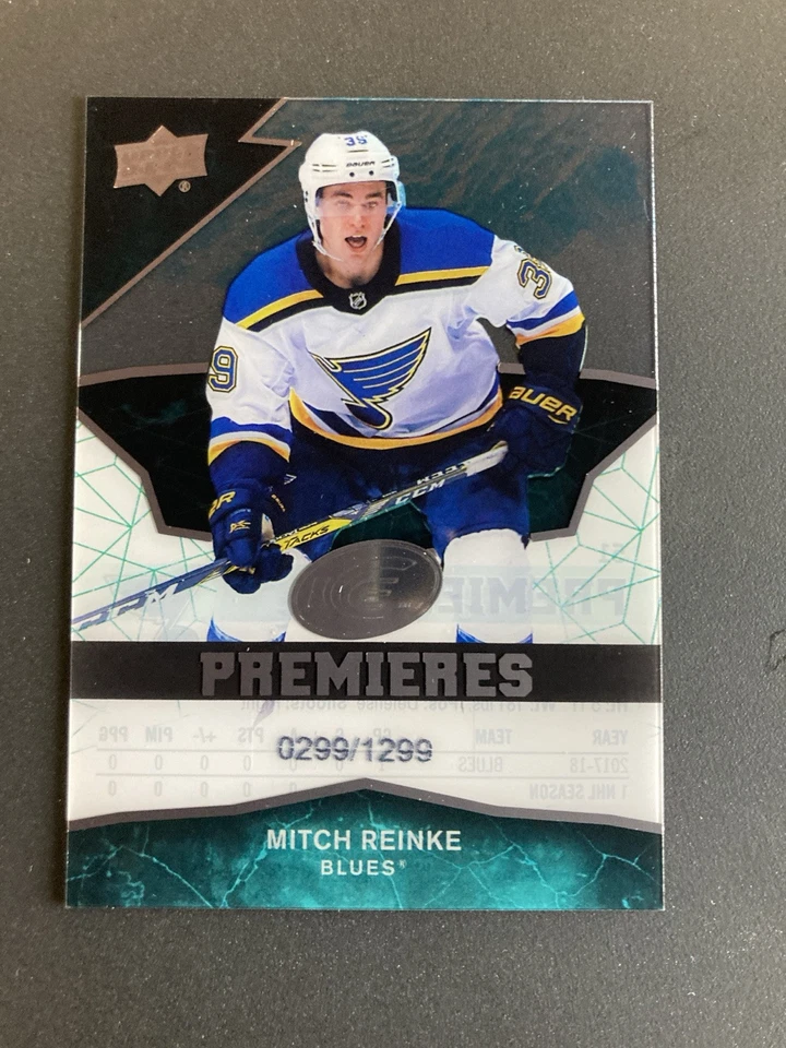 2018-19 Upper Deck Ice Premieres Mitch Reinke Rookie /1299 St. Louis Blues #51 - Image 1 of 2
