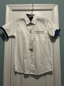 Camisa con botones de manga corta Craft+Flow Big Boy talla 10/12 M - Imagen 1 de 2