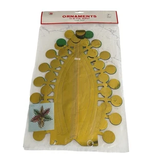 Vintage Foil Star Burst nuovo con scatola 15 pollici decorazione natalizia retrò rosso oro verde - Foto 1 di 5
