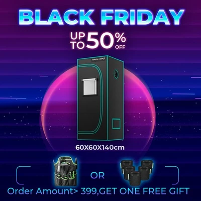 Tienda de cultivo interior MARS HYDRO 2'x2'x4,6' reflectante Mylar caja hidropónica no tóxica Foto 1 de 4