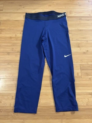 NIKE Womens Pro Training Stay Cool Capri/Tights 725468-455 Size L - Image 1 of 4