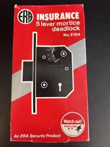 Era Insurance 5 Lever Mortice Deadlock 3" (76mm) E104 - Picture 1 of 8