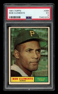 1961 Topps Set-Break #388 Bob Clemente PSA 5 EX Foto 1 de 3