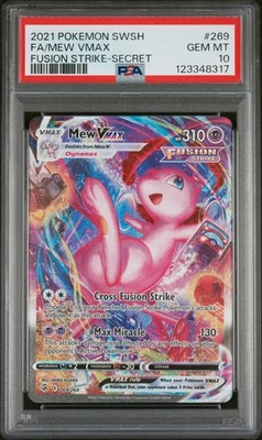 Pokemon SWSH Fusion Strike Mew arte completo #269/264 PSA 10 Foto 1 de 2