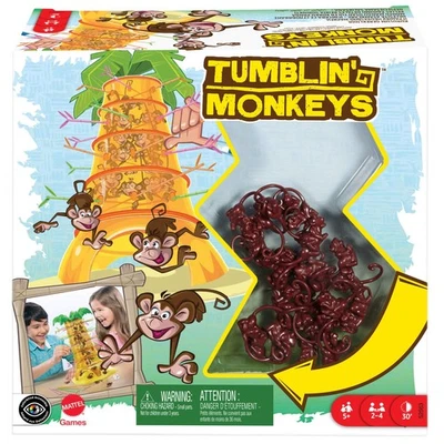 Mattel Games Tumblin’ Monkeys Kids Game with Monkey Game Pieces, Sticks and Game - Image 1 of 4