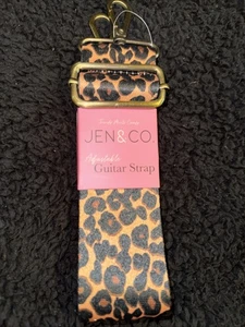 Jen & Co. verstellbarer Gitarrengurt oder Handtaschengurt NEU Leopardenmuster. Pec - Bild 1 von 4