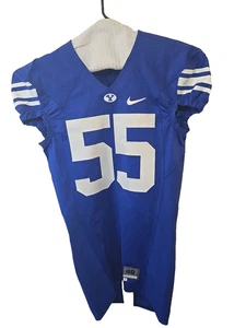 Camiseta deportiva oficial del equipo de fútbol Nike BYU #55 talla 42 grande Brigham Young NCAA - Imagen 1 de 18
