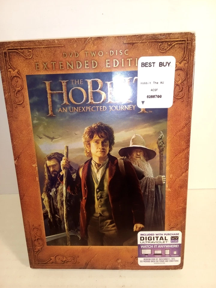The Hobbit: An Unexpected Journey (DVD, 2014, 2-Disc Set, Extended Edition) NEW - Image 1 of 4