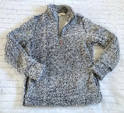 Original Vintage Weatherproof Jacket Women's Size Small Gray 1/4 Zip Sherpa - Image 1 of 4