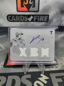 2018 Topps Triple Threads JOSE RAMIREZ  XBH PATCH Auto 1/1 WHITE WHALE #TTAR-JR2 - Picture 1 of 2
