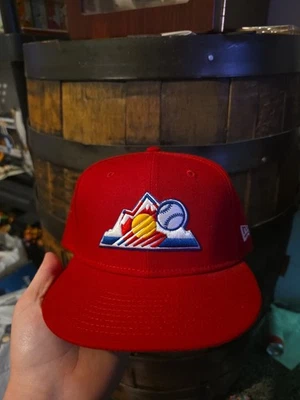 New Era 59Fifty Colorado Rockies Fitted Hat Size 7 1/2 Sky UV 1998 ASG Patch - Image 1 of 3