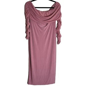 Club L London Shift Dress Women Size 8 Pink Party Holiday Wedding Flattering - Picture 1 of 10
