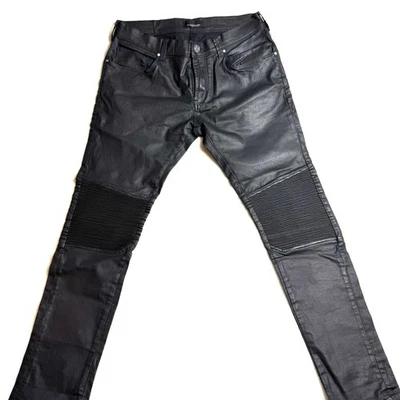 Pantalón Black Tag By Zara Hombre Negro Pierna Ajustada Imitación Cuero (Poliéster) Talla 32 - Foto 1 de 4