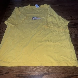Vintage Y2K No Fear Yellow T Shirt Large Two Sided - Picture 1 of 8