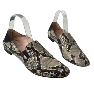 Mocassini donna J Crew Cecile convertibili 8,5 serpente pelle goffrata mules - Foto 1 di 9