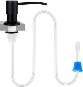Dispenser Sapone per Piatti per Lavello Cucina, Lavello da Piano Nero Opaco - Foto 1 di 6