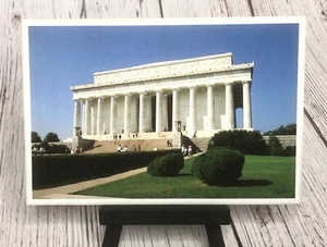 Washington DC Abraham Lincoln Memorial Monument Postcard - Picture 1 of 4