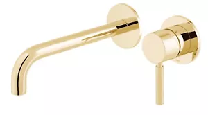 VADO ORIGINS SLIMLINE 2 LOCH WANDBECKEN MISCHER HELLGOLD IND-ORI209SA-220-BG - Bild 1 von 2