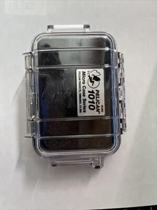 Pelican 1010 Micro Case Series Watertight Purge Valve Weather Resist Clear Black - Picture 1 of 3