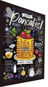 Leinwand Gastro Pancakes Speisekarte Bilder Wandbilder -Hochwertiger Kunstdruck - Bild 1 von 10